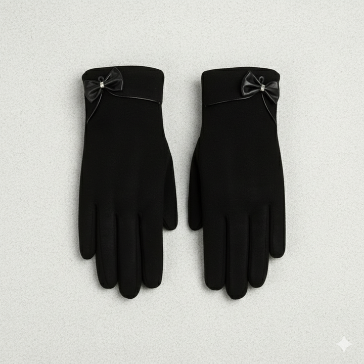 Wrist-Length Velvet Gloves