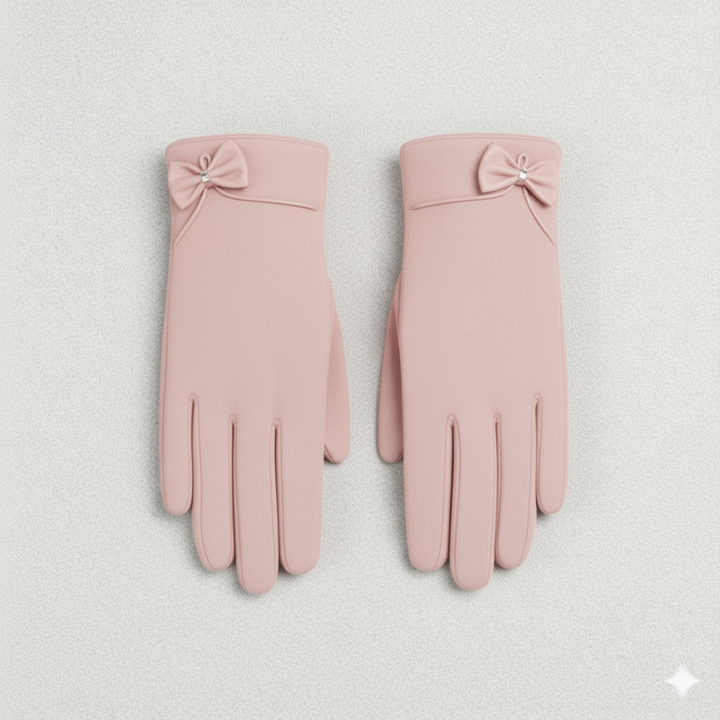 Wrist-Length Velvet Gloves