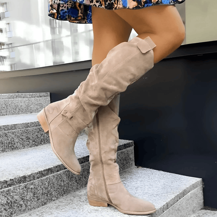 Jordyn™ | Bottes hautes élégantes en daim