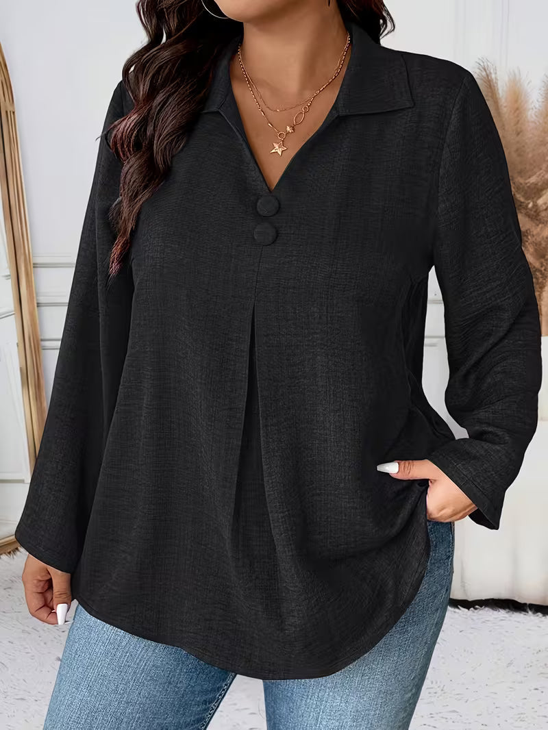Petra - Chemise manches longues boutonnée