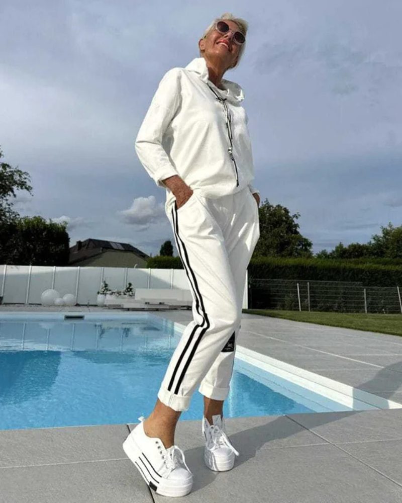 Olyra | Ensemble sweat à capuche décontracté 2 pièces