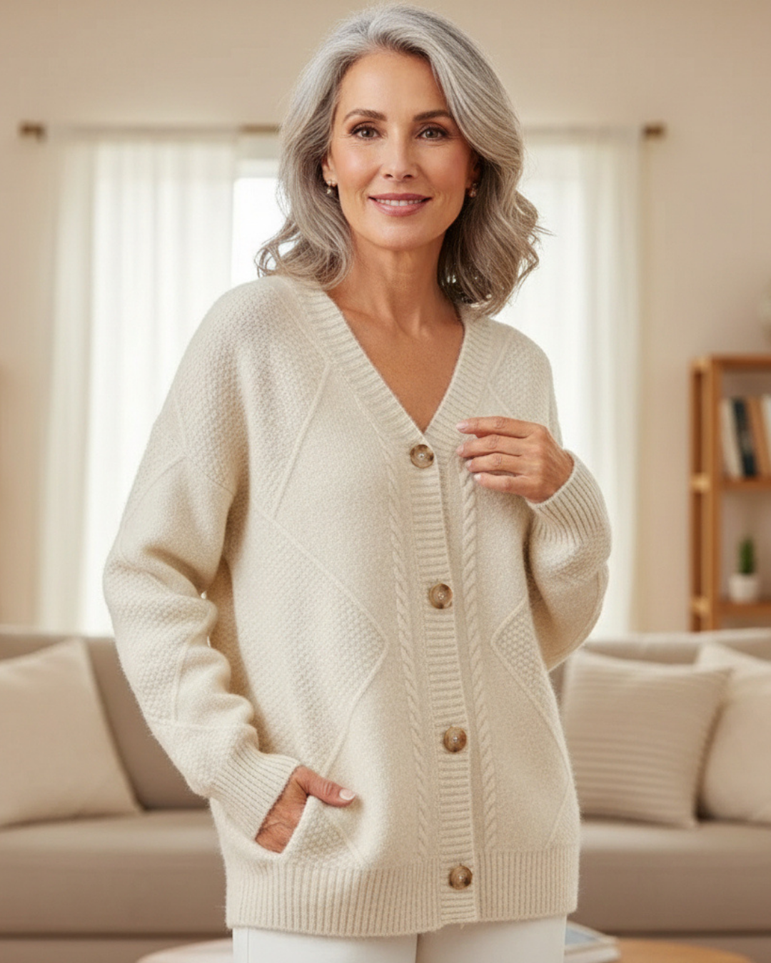 Matilde | Women's Textured Knit Cardigan