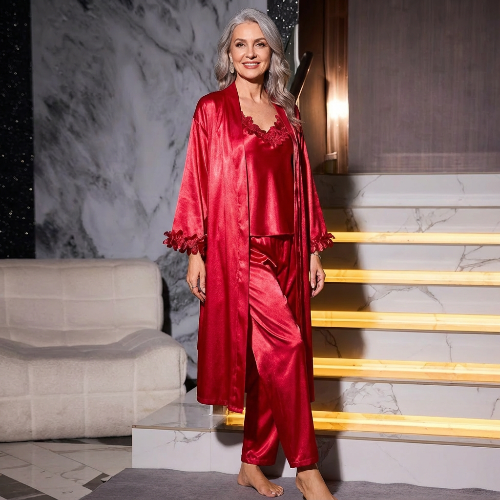 Eunice | Three-Piece Pajama Set