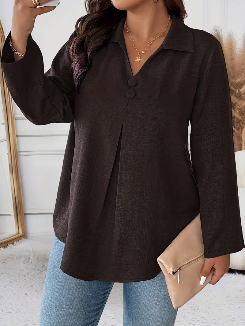 Petra - Chemise manches longues boutonnée