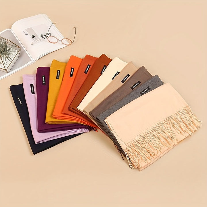 Classic Warm Cashmere Winter Scarf