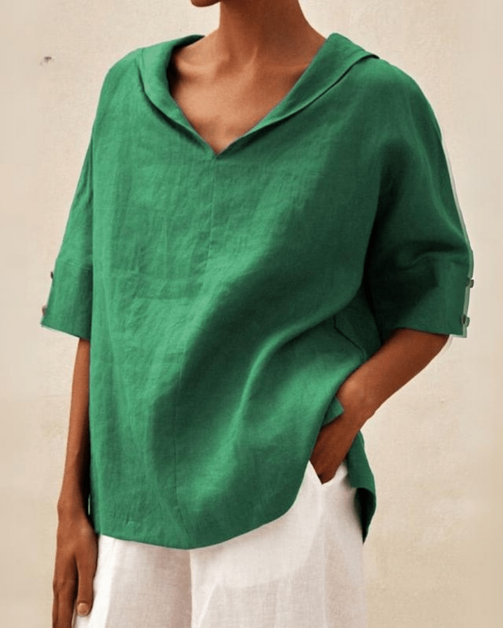 Maxi - Blouse en lin vaporeux à coupe ample