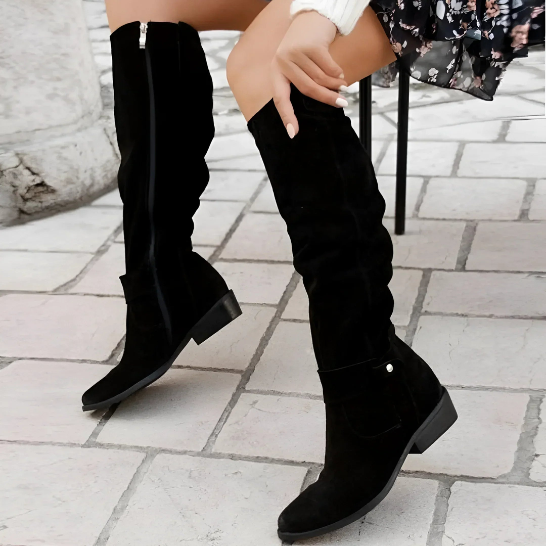 Jordyn™ | Bottes hautes élégantes en daim