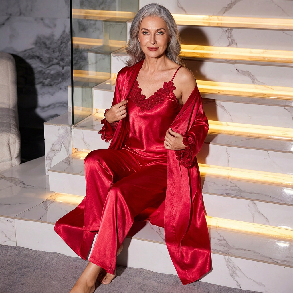 Eunice | Three-Piece Pajama Set