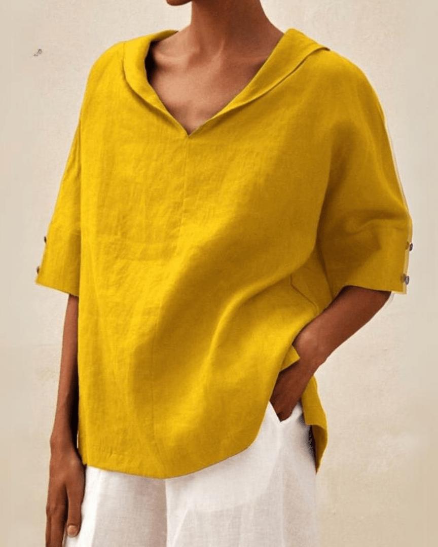Maxi - Blouse en lin vaporeux à coupe ample
