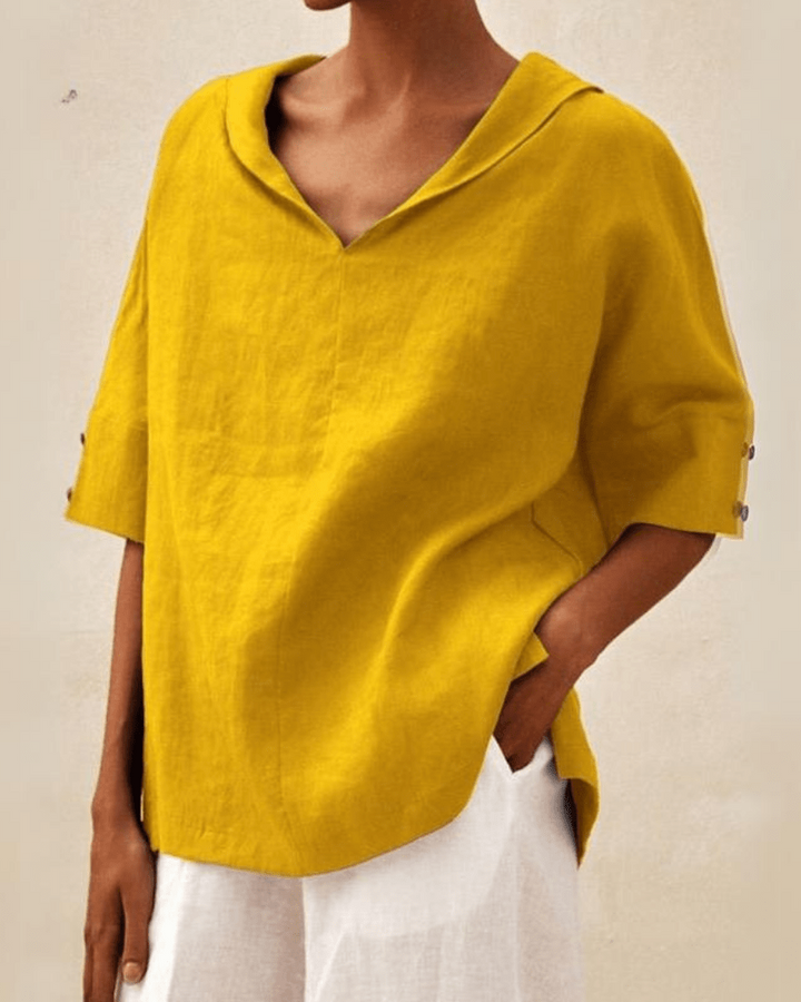 Maxi - Blouse en lin vaporeux à coupe ample
