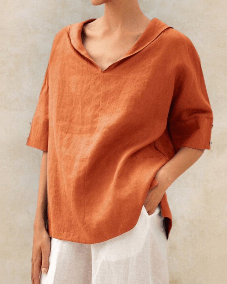 Maxi - Blouse en lin vaporeux à coupe ample