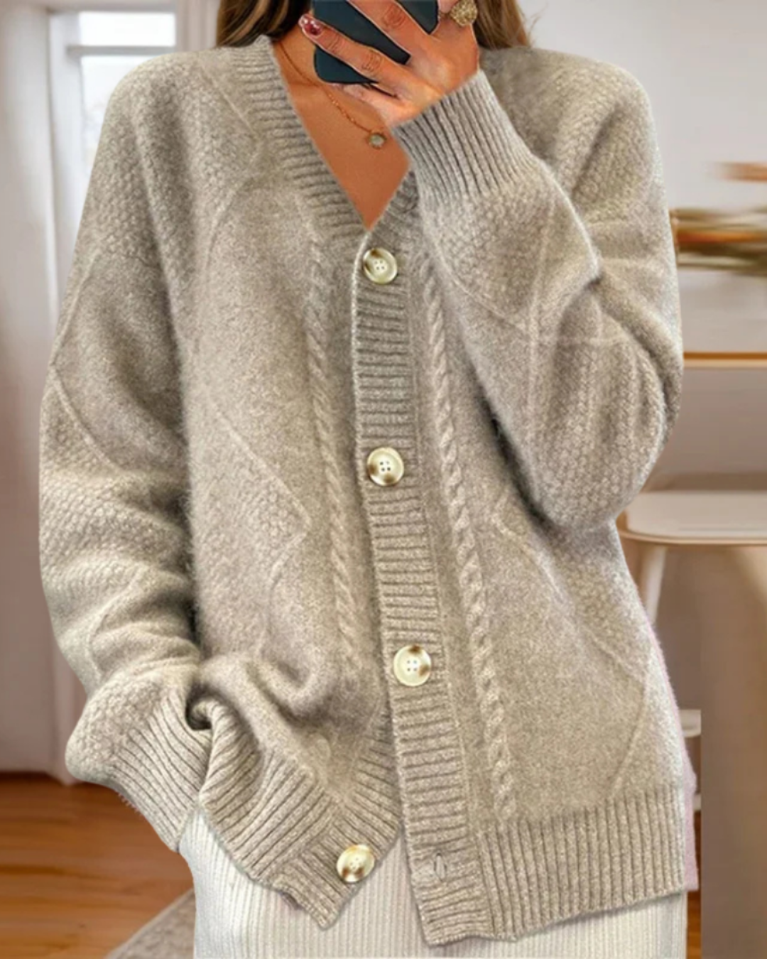 Matilde | Women's Textured Knit Cardigan