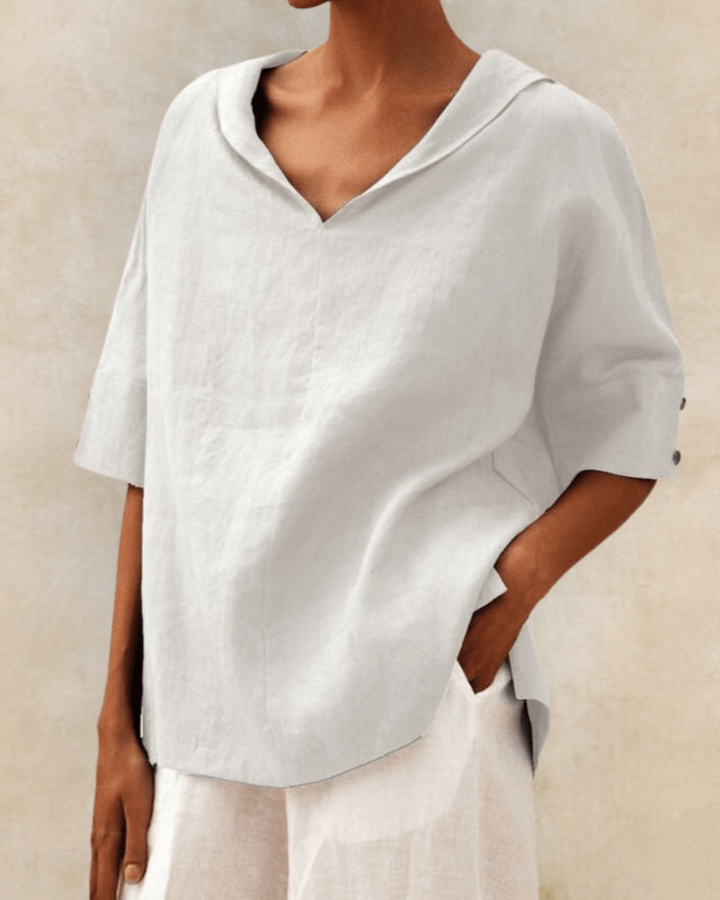 Maxi - Blouse en lin vaporeux à coupe ample