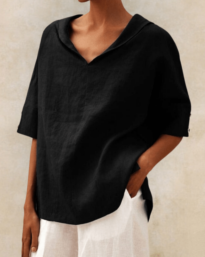 Maxi - Blouse en lin vaporeux à coupe ample