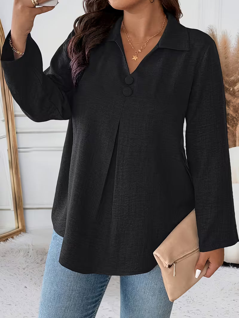 Petra - Chemise manches longues boutonnée