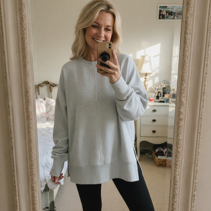 Olivia - Sweat-shirt confortable à manches longues et oversize