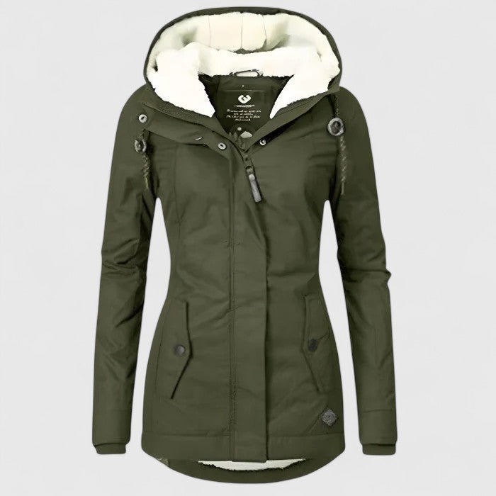 Northshield™ | Parka à capuche chaude, imperméable et doublée en polaire