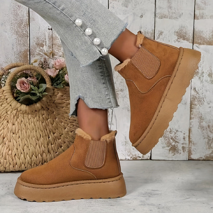 VERLIE™ - Bottes de neige courtes confortables en faux daim