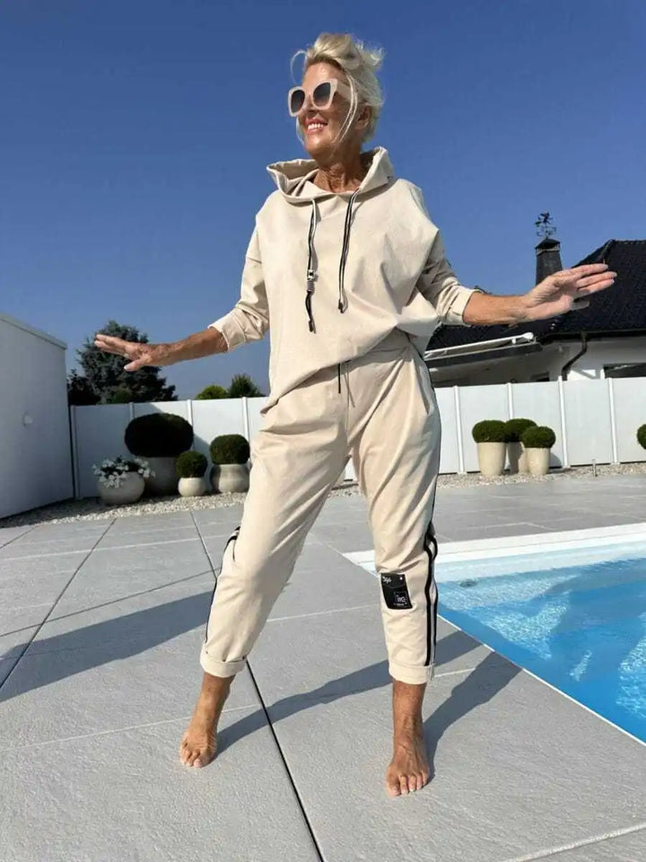 Olyra | Ensemble sweat à capuche décontracté 2 pièces