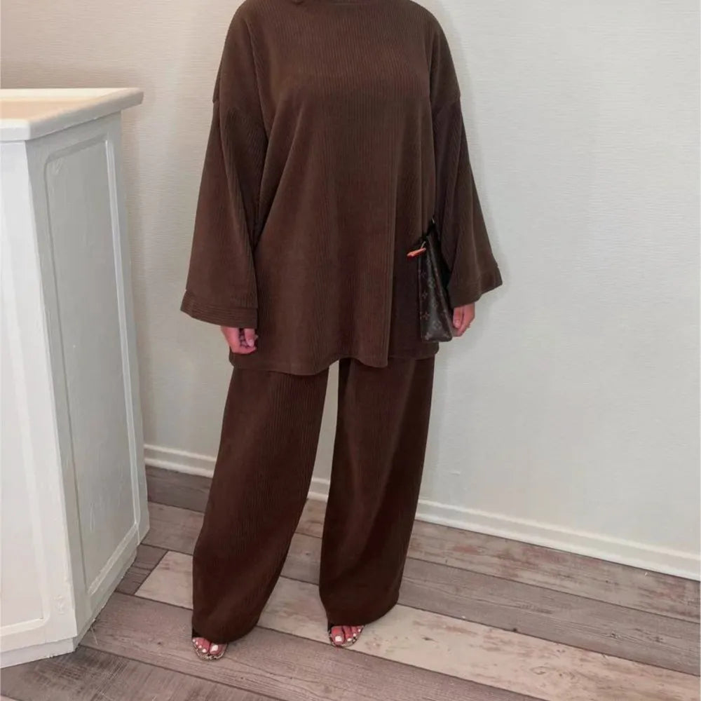 Sharon | Ensemble deux pièces en velours côtelé 