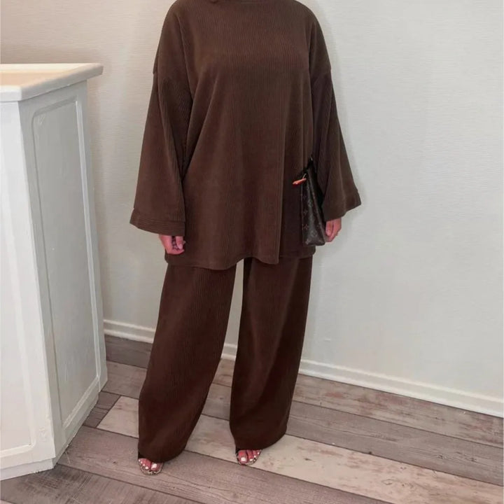 Sharon | Ensemble deux pièces en velours côtelé 