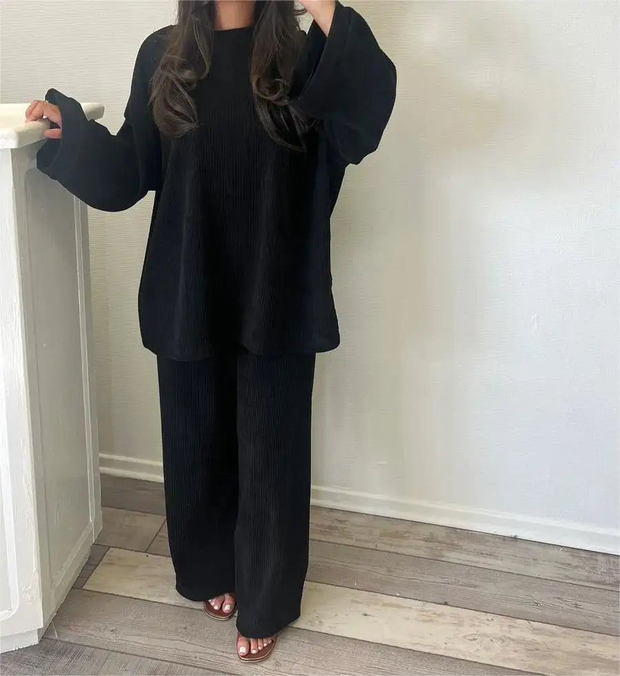 Sharon | Ensemble deux pièces en velours côtelé 
