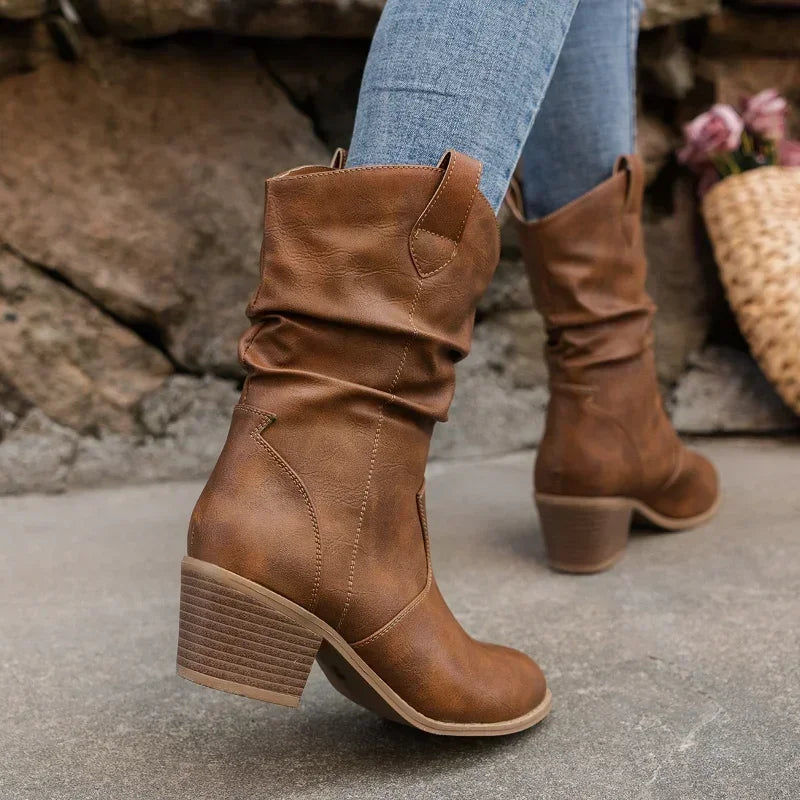 Colette™ | Bottes western classiques mi-mollet
