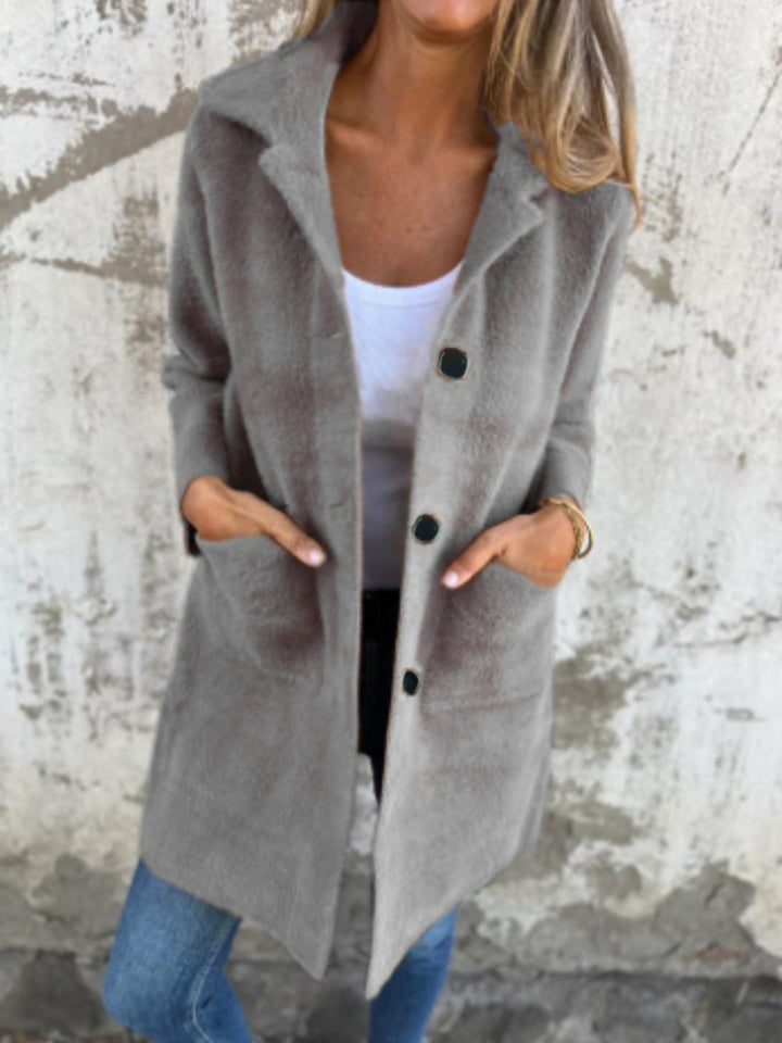 Thalia™ | Elegant Wool Blend Coat