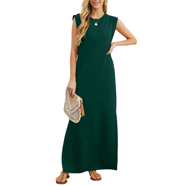 Lucia – Robe longue de plage ample classique sans manches