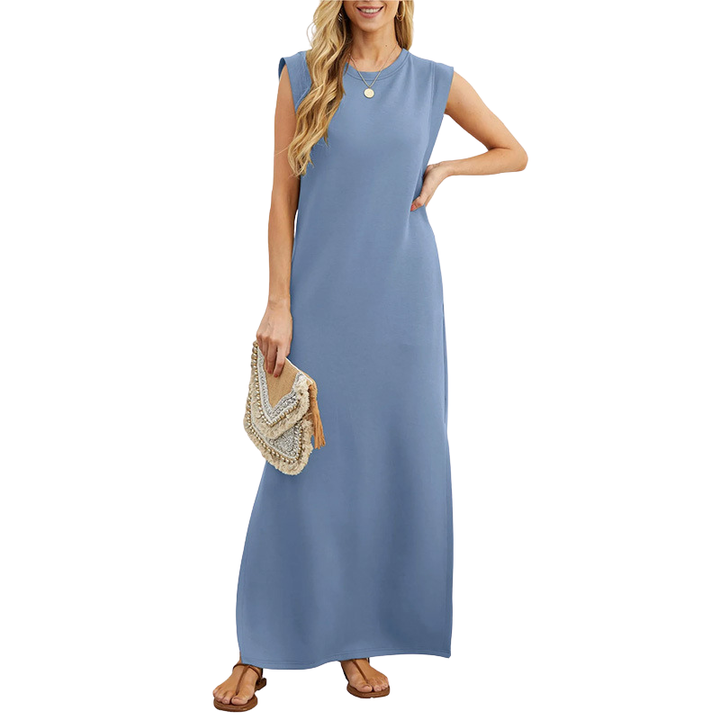 Lucia – Robe longue de plage ample classique sans manches