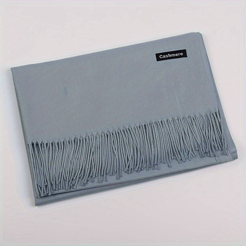 Classic Warm Cashmere Winter Scarf