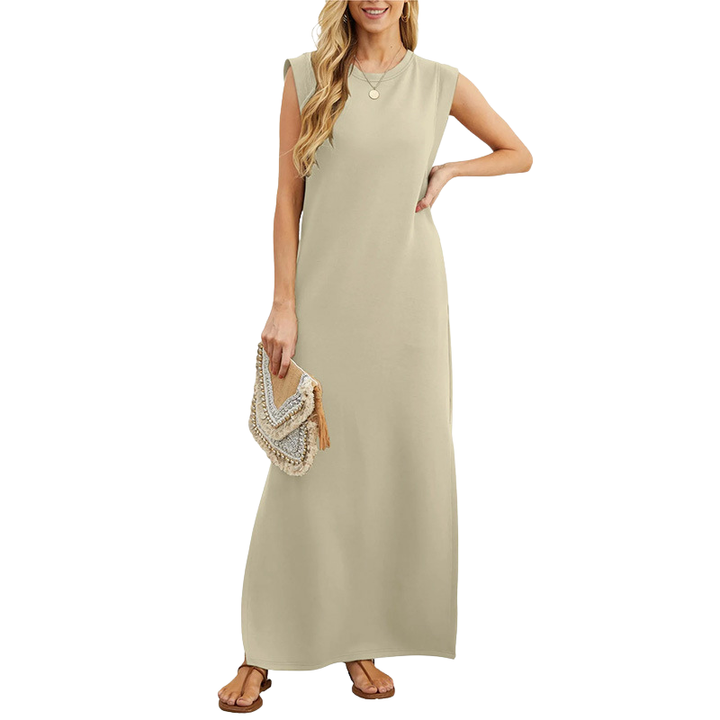 Lucia – Robe longue de plage ample classique sans manches