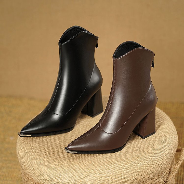 NOX™ - Bottines Chelsea à bout chromé