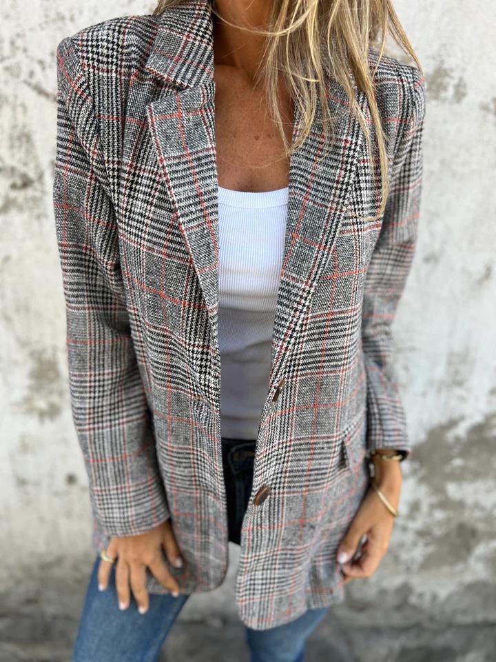 CHLOE™ | Casual Checked Blazer