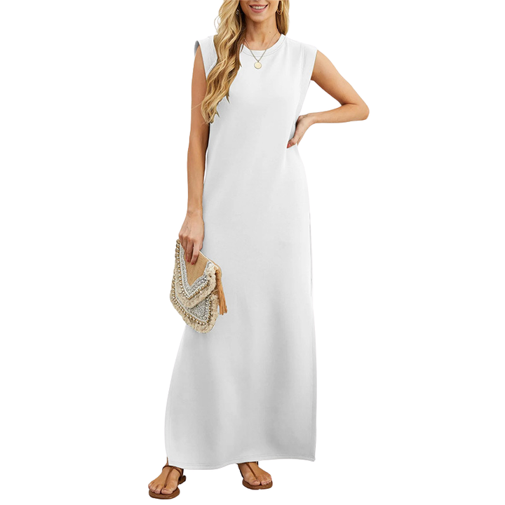 Lucia – Robe longue de plage ample classique sans manches
